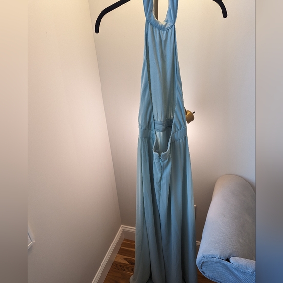 Mint Green Backless Dress - Picture 3 of 4